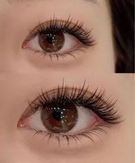 「LEDマツエク」新規オフ込🍒フラットラッシュ120本5680円、130本6080🍒（ブラウン+550)