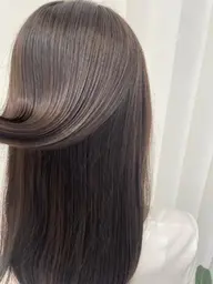 【髪質改善】カット+美髪カラー+トリートメント(ツヤ感upサラサラ仕上がり&カラーダメージをケア/ライトコース②)