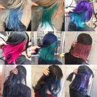 【ブリーチなし】インナーカラーorグラデーションor裾カラー