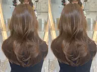 【✨うる艶美髪カラー✨】フルカラー+1 stepトリートメント【トレンド巻き仕上げ🩰】ロング料金なし🌙*ﾟ