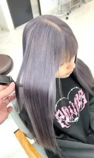 【レディース限定✨】【艶感髪質改善METEOブリーチカラー★】カット+ブリーチ+カラー+髪質改善TR ¥22000