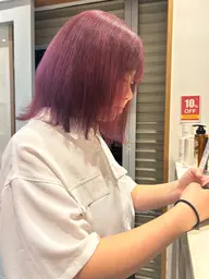 ★ダブルカラー★（ブリーチ＋オンカラー）＋2STEPトリートメント付🎀