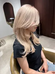 🧡最強ダメージレス🧡ケアブリーチ×髪質改善カラー×最高級トリートメント