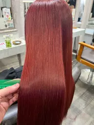 ダブルカラー+ケアブリーチ+髪質改善トリートメント