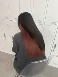 【🌟職場学校厳し目の方オススメ🌟デザインカラー💜】インナーカラー/イヤリングカラー/ブリーチ込み⭕️