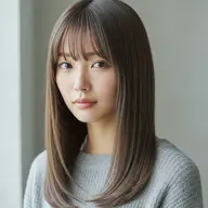 カット(ロング〜ボブ)縮毛矯正+トリートメント