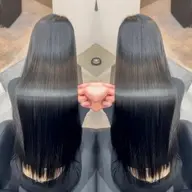 【🖤バージン毛​〜​カラー毛🖤】✨🪞コスメ縮毛矯正🪞✨+キューティクル補修2stepトリートメント🫧