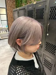 カット+ケアブリーチ+超音波トリートメント