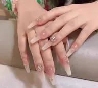 カラーグラデーション/チークネイル