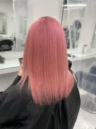 【🌈1日2名様限定メニュー🌈】💞ケアブリーチによるダブルカラー︎💕︎︎×💓髪質改善トリートメント︎💕︎︎