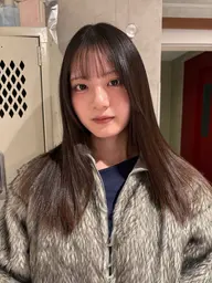 前髪縮毛矯正🪄