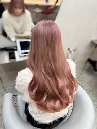 【💎ミニモ限定メニュー】🫧ブリーチカラー（リタッチ）＋うる艶保湿Tr🫧(記載事項必読) ⚠️当日予約不可