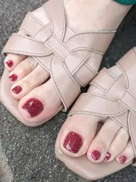 フットバス付 オフ有 フットジェルネイル ワンカラー