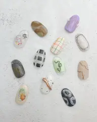 ミニモ限定！ワンカラーにニュアンスアート2本付き(ジェルオフありの方はこちらから)