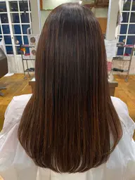 《人気沸騰のメテオカラー》髪質改善カラー＋カット+Aujuaトリートメント