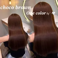 ワンカラー＋調整カット(3cm以内)✂️✩︎⡱