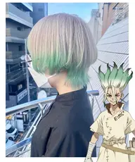 ✂️🥣カット＆ブリーチ＆全体カラー🎨《ブリーチカラー》