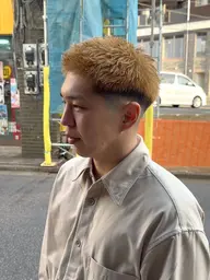 【柏・次世代トレンド】メンズカット＋ケアブリーチ＋選べるパーマ(波巻き/ツイスパ/ニュアンス・フェザー/シャドウパーマ)