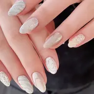 【オフ　フィルイン無料】長さ出し10本　ワンカラー　美フォルム　ハンドクリームプレゼント付き