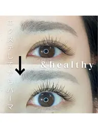 【マツエク×パーマ】バインド160本(80束)★&healthy