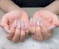 【チップスカルプ】カラーグラorラメグラorフレンチネイル(ベースあり)¥10980