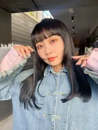 【☁️フルメンテナンス☁️】" ダメージ軽減 "後処理剤付き縮毛矯正＋ちゅるんとカラー＋外部補修トリートメント🤍𐙚