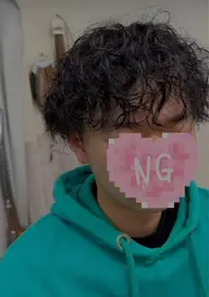 メンズ限定　ツイストスパイラルパーマ　カット付き