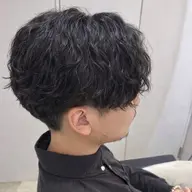 メンズツイスパor波巻きパーマ🌀カット無料✨️朝9時のみ🆖