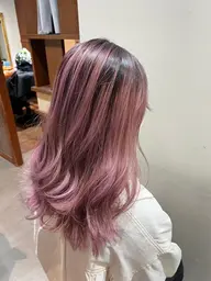 【SNSでも話題のデザイン❣️】バレイヤージュカラー+トリートメント✨