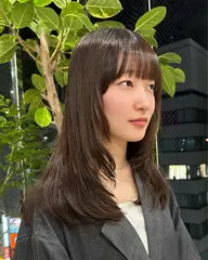 【minimo限定価格】前髪+顔周りカット+透明感カラー+髪質改善Aujuaトリートメント☆