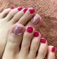 フット親指デザインコース(フットバス付き+ケア込み)