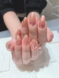 ミラーネイル2色グラデ ジェルネイル  色追加ok