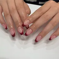 自爪を削らないパラジェル使用✨️ジェルオフ込み✨️フレンチ(クリアベース)