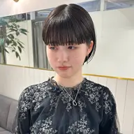 ワイドバングショート〜ボブカット+トリートメント