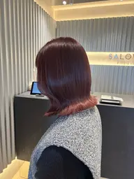 🍂カット+ブリーチなしWケアカラー🍂+トリートメント♥️ブリーチなしダブルカラー/ブリーチなしケアカラー