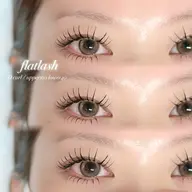 マツエク🖤フラットラッシュ160本