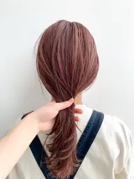 🍊暖色カラー🍊 【艶カラー🎨🌟➕集中ケアトリートメント🍒】