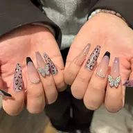 チップ長さだし10本他店オフありシンプルデザインフリー