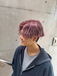 【メンズハイトーンモデル大募集中✨️】ブリーチ＋カラー×2step髪質改善トリートメント×頭皮洗浄marbb無料✨️🫧