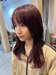 ⛄️冬にぴったりブリーチなしでできる暖色カラー🍂＋ケアトリートメント