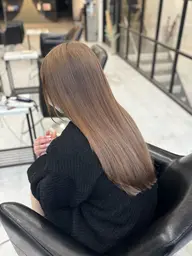 【ダメージを出来るだけしたくない方必見🌙*ﾟ】 ブリーチなしWカラー +プル艶トリートメント