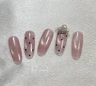 定額シンプルデザイン🍒ソフトジェルオフ、ケア込み120分✨色変更可