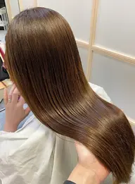 カット+髪質改善ストレート 他店で断れた方でもお任せください😊