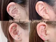 【SNSで大人気☆】耳つぼジュエリー(両耳~10粒)