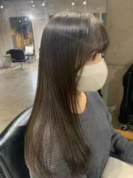 顔周りカット＋カラー＋髪質改善トリートメント