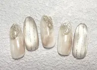 ★人気No.２!  上品、ニュアンス定額ネイルコース　/パラジェル、フィルイン/オフィス　シンプルネイル