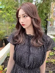 前髪顔周りカット🫶＋透明感カラー🍀＋内部補修トリートメント