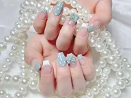 【新人練習】シンプル持ち込みデザイン💅【140分】大きいパーツ2個まで、スートン、パール🆗..