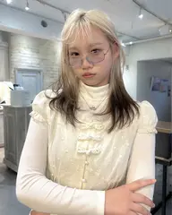 【SNS用撮影限定❗️】カット➕ハイトーン・ブロンドブリーチ(トリートメント付🫧)