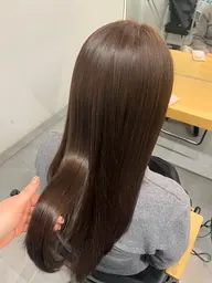 【カラーもしながら集中ケア🫧】髪質改善カラー＋Aujuaトリートメント